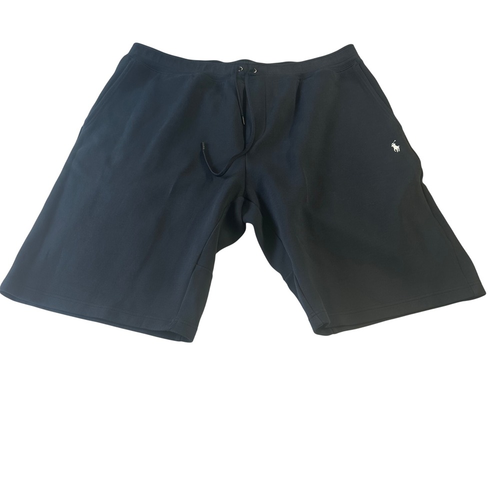 Polo Ralph Lauren Mens Navy Blue Fleece Sweat Shorts 2XLT Big & Tall Pony Logo